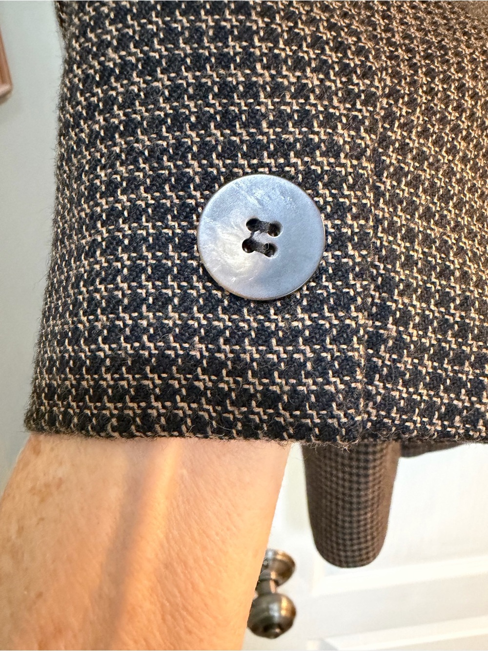 Saville -Rena Rowan 90s Brown/black tweed jacket sz 18W .. made in USA πΊπΈ - Picture 8 of 12